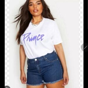 Boohoo denim shorts size 20